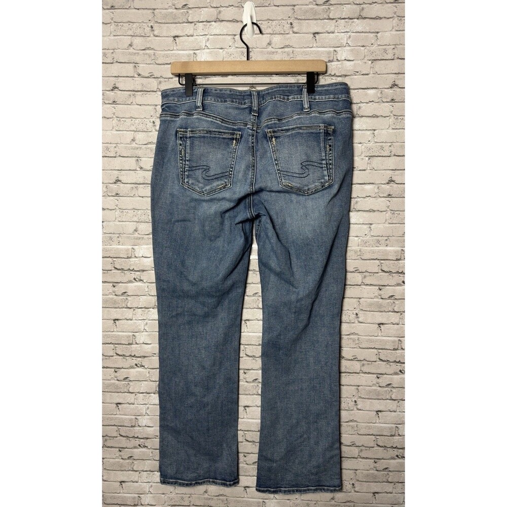 Silver Jeans Women’s Denim Elyse Slim Boot Cut Western Glove Works Stretch Sz 32 - Picture 5 of 8